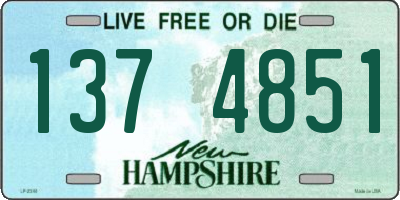 NH license plate 1374851