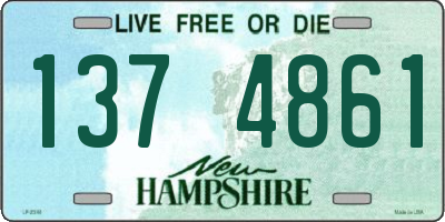 NH license plate 1374861