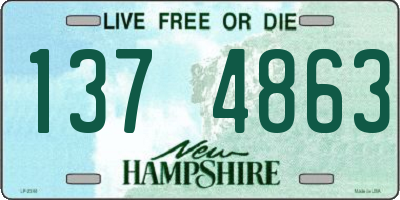 NH license plate 1374863