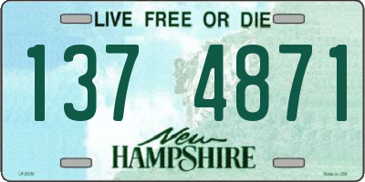 NH license plate 1374871