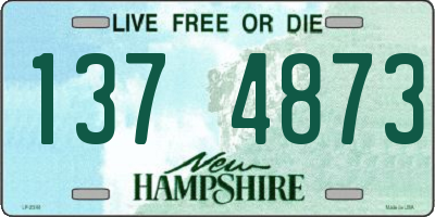 NH license plate 1374873