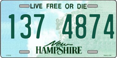 NH license plate 1374874