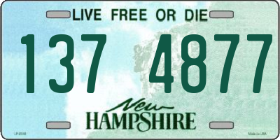 NH license plate 1374877