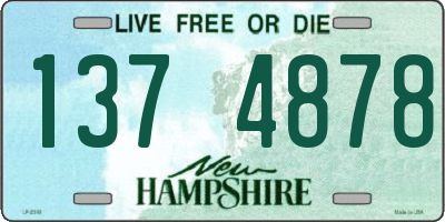 NH license plate 1374878