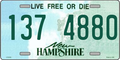 NH license plate 1374880