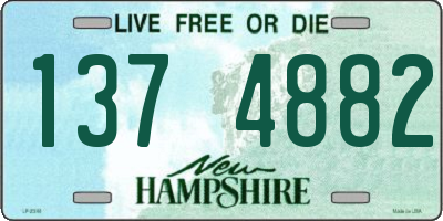NH license plate 1374882