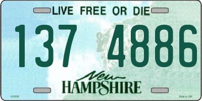NH license plate 1374886