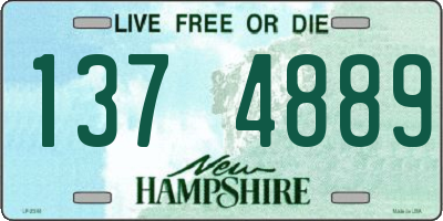 NH license plate 1374889