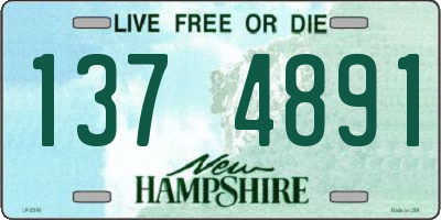 NH license plate 1374891