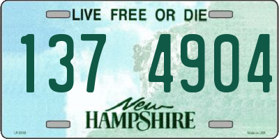 NH license plate 1374904