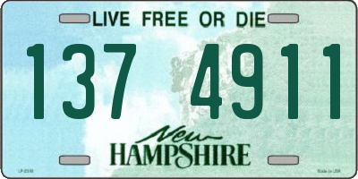 NH license plate 1374911
