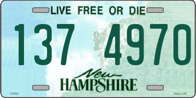 NH license plate 1374970