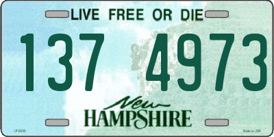 NH license plate 1374973