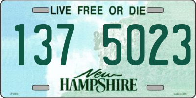 NH license plate 1375023