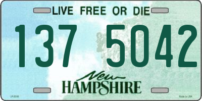 NH license plate 1375042