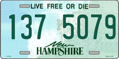 NH license plate 1375079