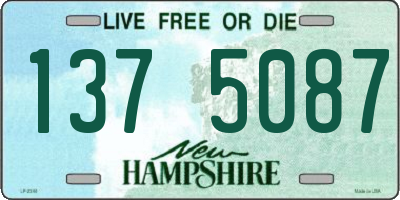 NH license plate 1375087