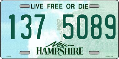 NH license plate 1375089