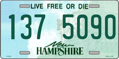 NH license plate 1375090