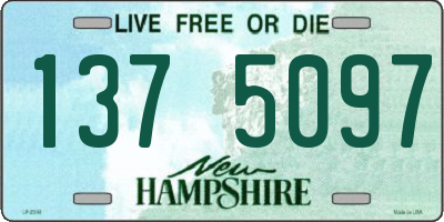 NH license plate 1375097
