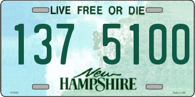 NH license plate 1375100