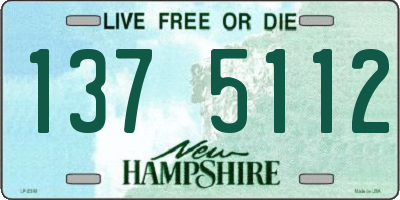 NH license plate 1375112