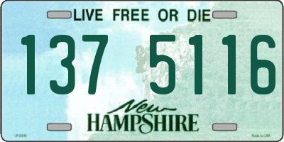 NH license plate 1375116