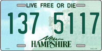 NH license plate 1375117