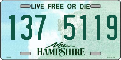 NH license plate 1375119