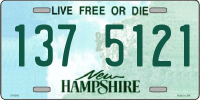NH license plate 1375121