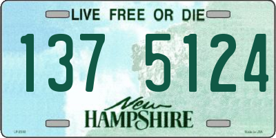 NH license plate 1375124