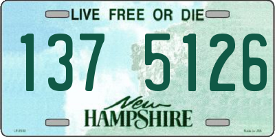 NH license plate 1375126