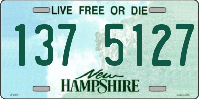 NH license plate 1375127