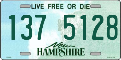 NH license plate 1375128
