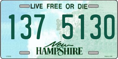 NH license plate 1375130
