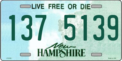 NH license plate 1375139