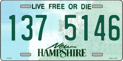 NH license plate 1375146