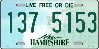 NH license plate 1375153