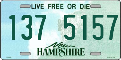 NH license plate 1375157