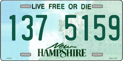 NH license plate 1375159