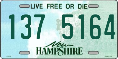 NH license plate 1375164