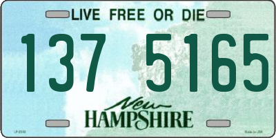 NH license plate 1375165