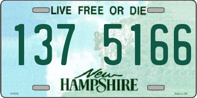 NH license plate 1375166