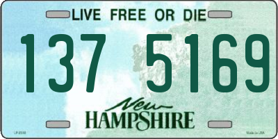 NH license plate 1375169