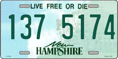 NH license plate 1375174