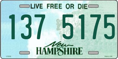 NH license plate 1375175
