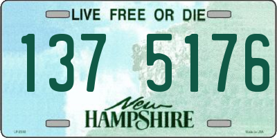 NH license plate 1375176