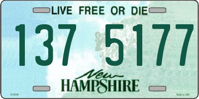 NH license plate 1375177