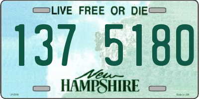 NH license plate 1375180