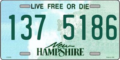 NH license plate 1375186